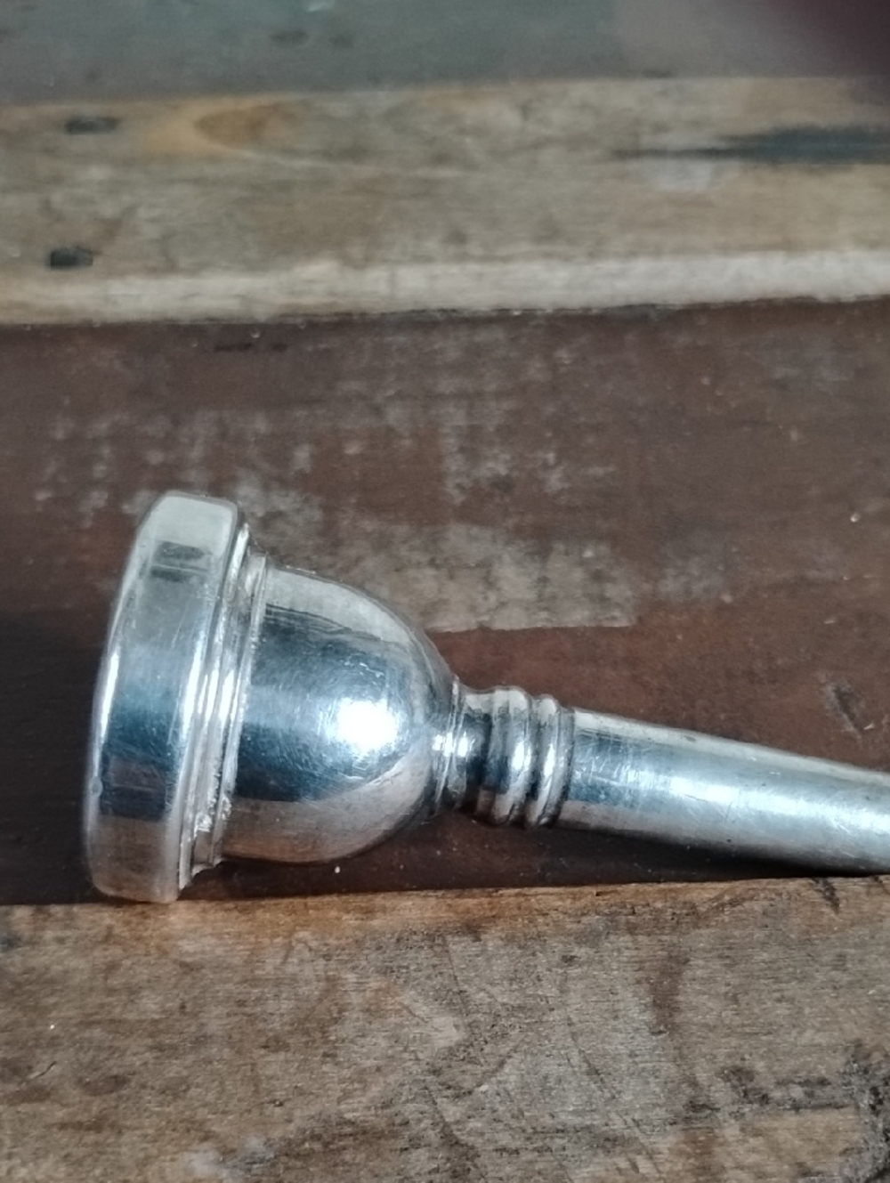 Blessing 6.5 Silver Trombone,Triumpet  Mouthpiece - Shiny Silver Finish